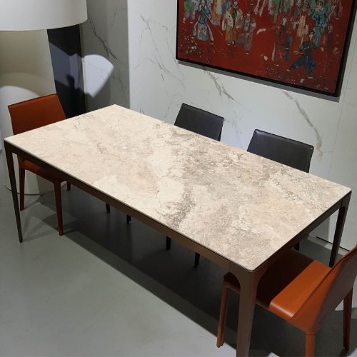 비앙코 TRA RA 브론즈골드 무광 LAFAENZA  ITALY 포세린 세라믹식탁 테이블  10T,1800L,(의자별매)