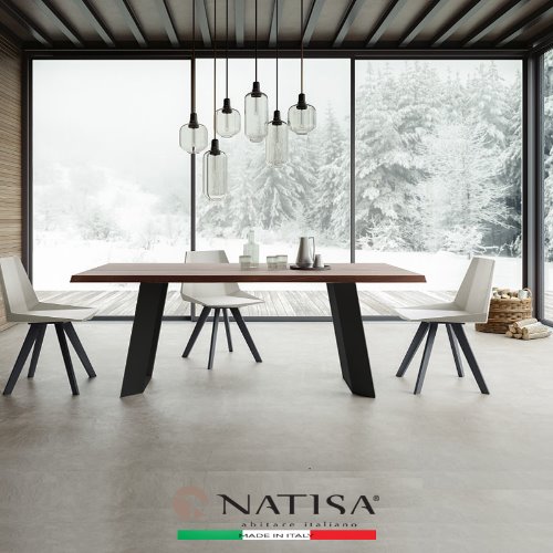 NATISA  BRIDGE NE NUT TABLE  2000L 브릿지 너트 다이닝테이블 (100% ITALY)