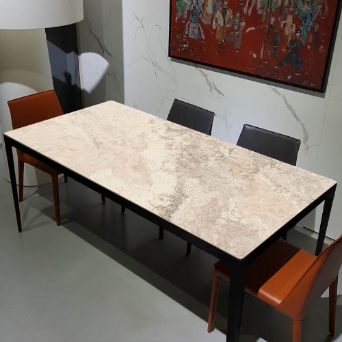 비앙코 TRA RA 티타늄블랙 무광 LAFAENZA  ITALY 포세린 세라믹식탁 테이블  10T,1800L,(의자별매)