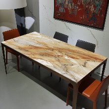 비앙코 CAL MV 브론즈골드 무광 LAFAENZA  ITALY 포세린 세라믹식탁 테이블,1800L